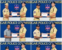 ప్రతిభకనబరిచిన పోలీసులకు ప్రశంస పత్రాలు అందజేసిన సిపి 