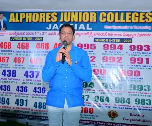 విద్యార్థుల కఠిన  శ్రమతోనే ఉత్తమ ఫలితాలు, ఆల్పోర్స్ చైర్మన్ వి, నరేందర్ రెడ్డి 